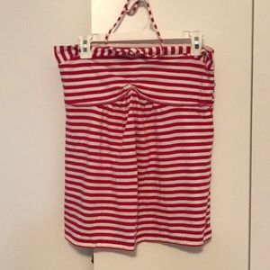 AE tube top with tie-up strings